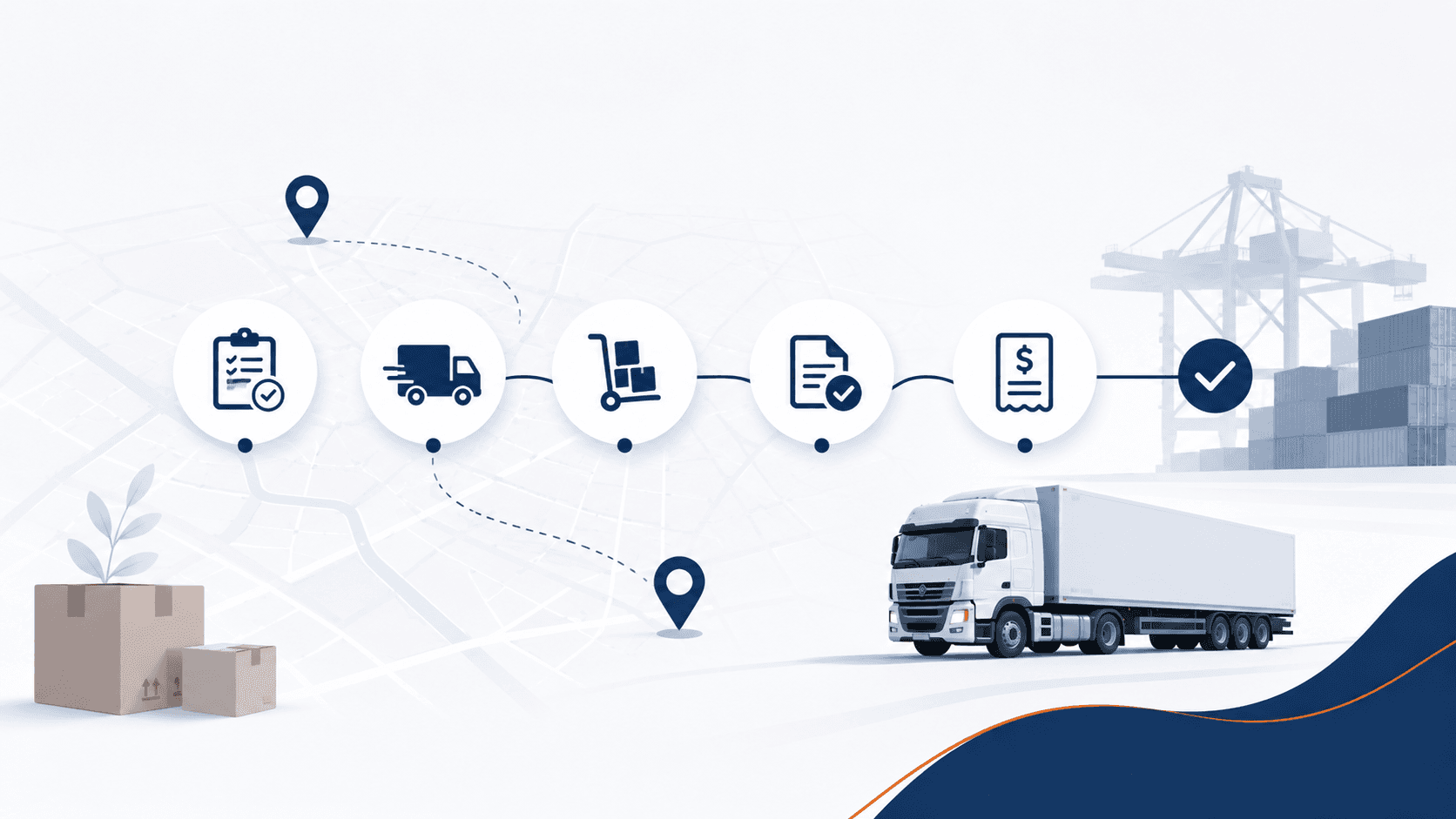 Connected logistics documents and invoice workflow